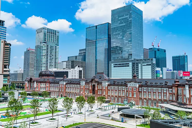 東京駅周辺の様子