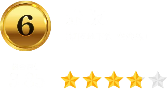 6位 赤坂（福岡地下鉄 空港線）