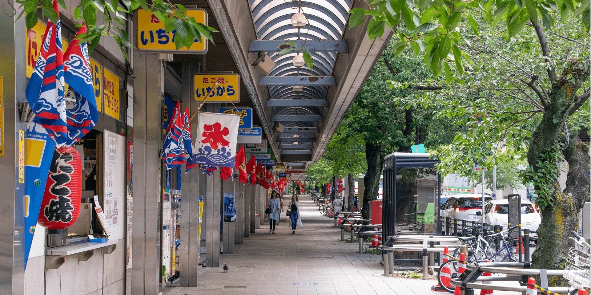 餅つき大会など家族で楽しめるイベントが開催される藤が丘中央商店街